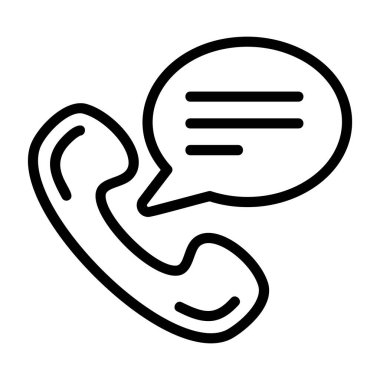 Konuşma balonu Sohbet Simgesi vektör çizimi 