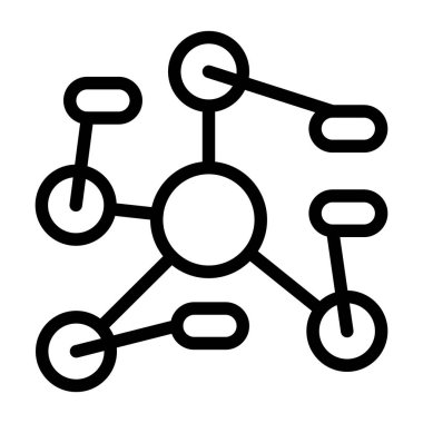 Zihin Haritası simge vektör çizimi  