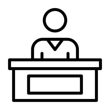 Patron Hiyerachy simge işaret vektör illüstrasyonu  