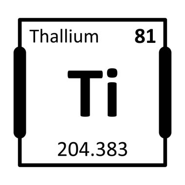 Talyum simgesi işaret vektörü çizimi  