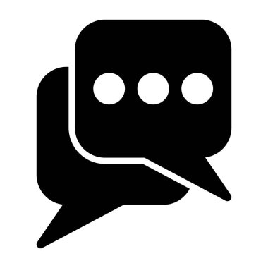 Konuşma balonu ikonu. vektör illüstrasyonu          