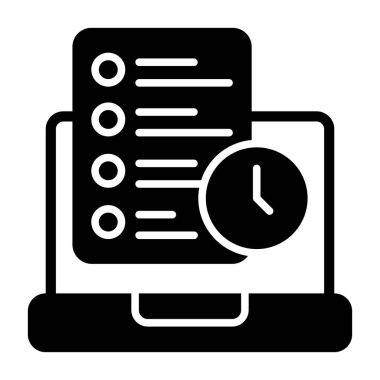 Tarih simgesi imzalama vektörü illüstrasyonunu düzenle 