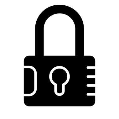 gliflerin renk ikonu vektör illüstrasyonunu kilitle 