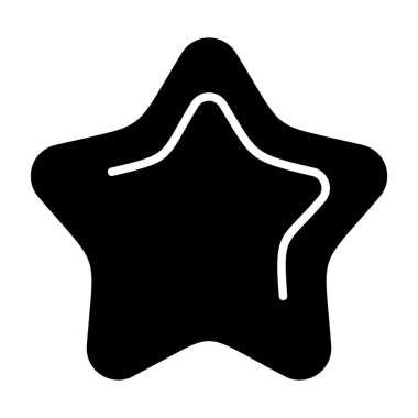 Yıldız simgesi işareti vektör çizim 