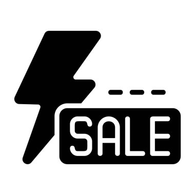 Fiyat Etiketi Satış Simgesi Vektör Çizimi 