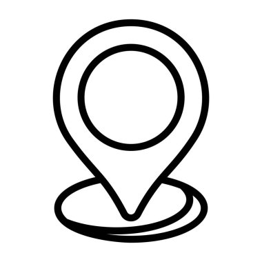 Harita Pin - Etkili sunum için tasarlanmış düzenli vektör simgesi