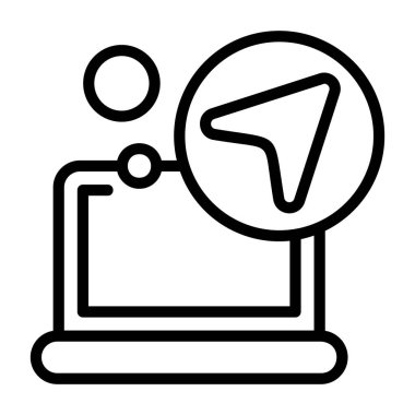 Simge işareti vektör illüstrasyonunu gönder 