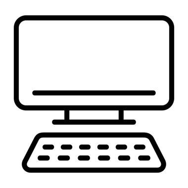 Bilgisayar simgesi işaret vektör illüstrasyonu 