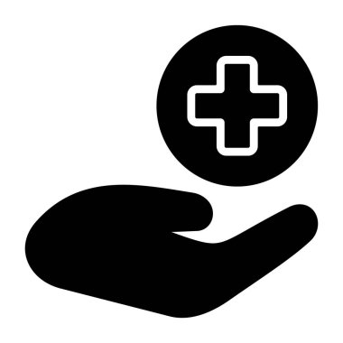 İhtiyacı olanlara simge vektör illüstrasyonuna yardım et