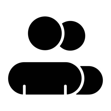 Kişiler - çevrimiçi araçlar için basit vektör simgesi