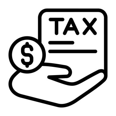 vergi simgesi işaret vektörü illüstrasyonu 