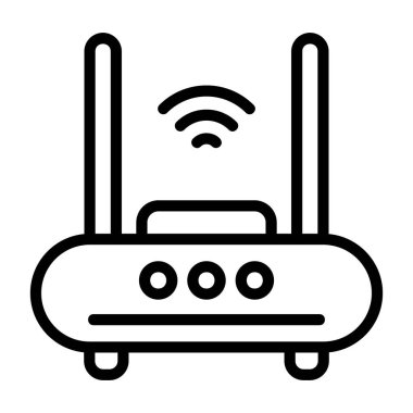 wi-fi yönlendirici vektör illüstrasyonu 