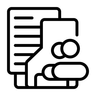 Takım Dizin simgesi beyaz sırt gorandası, vektör illüstrasyonu 