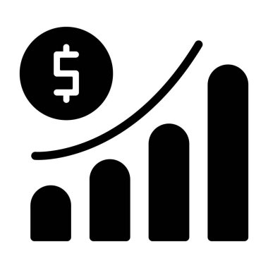Yükselen Ekonomi simgesi işaret vektörü çizimi 