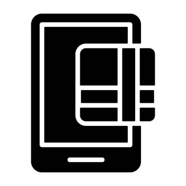 Mobil Pakages - marka sunumu için zarif vektör simgesi