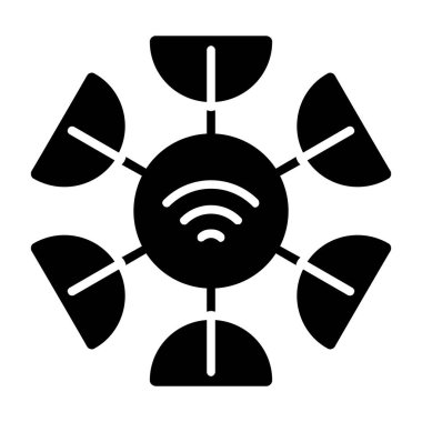 Akıllı Soğutma simgesi vektör çizimi