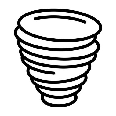 Tropikal Fırtına simgesi işaret vektörü çizimi 