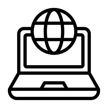 Dijital Pazarlama - kurumsal tasarım için asgari vektör simgesi