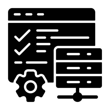 Panel özellikleri, iş için pratik modern vektör simgesi