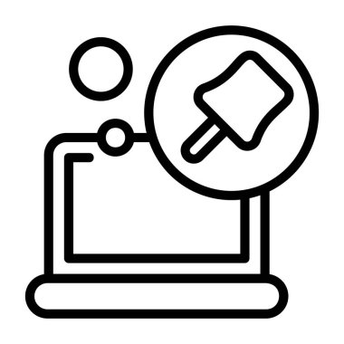 Etkili sunum için Pin - düzenli vektör simgesi