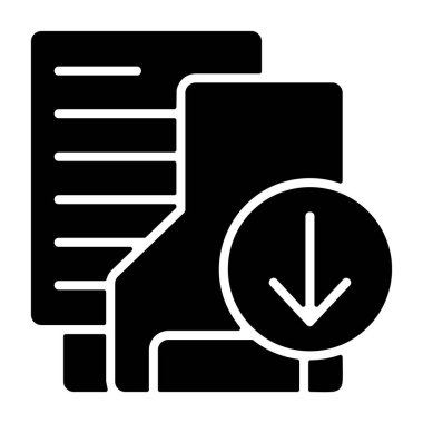 Beyaz geri gorund, vektör illüstrasyonundaki Dizin simgesini indirir 