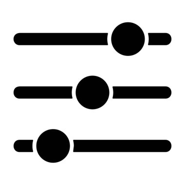 Beyaz arkaplanda filtre simgesi, vektör illüstrasyonu 