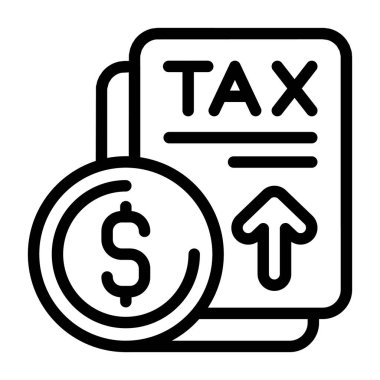 vergi simgesi işaret vektörü illüstrasyonu 