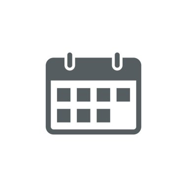 Basit Takvim Simgesi Vektör Şablonu