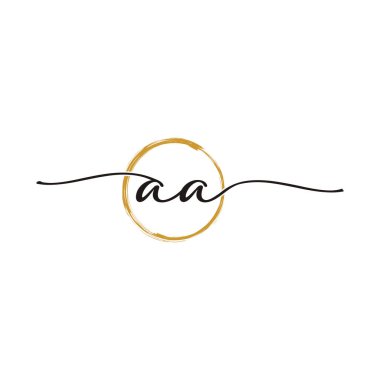 Bir İlk Senaryo Harf Logo Şablonu