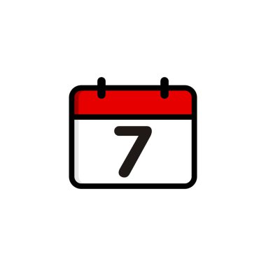 Basit Takvim Simgesi Vektör Şablonu