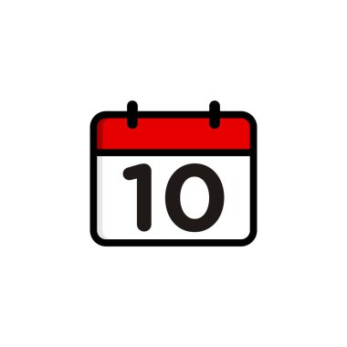 Basit Takvim Simgesi Vektör Şablonu