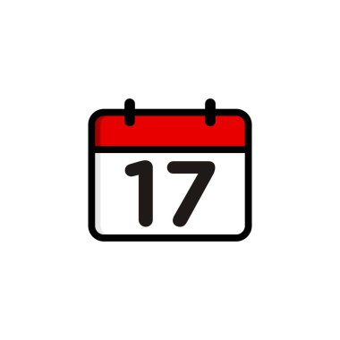 Basit Takvim Simgesi Vektör Şablonu