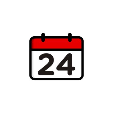 Basit Takvim Simgesi Vektör Şablonu