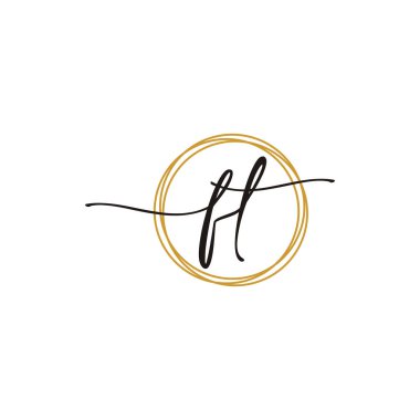 F T İlk Betik Harf Logo Şablonu