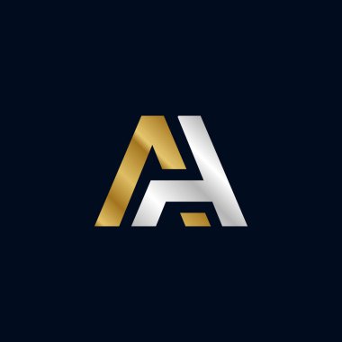 Altın Harf A İlk Logo Şablonu