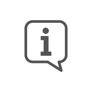 Bilgi Yardım Masası Simgesi Vektör Şablonu