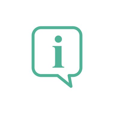 Bilgi Yardım Masası Simgesi Vektör Şablonu