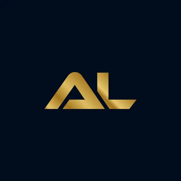 Altın Harf A L İlk Logo Şablonu