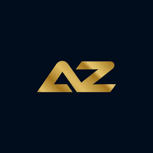 Altın Harf A Z İlk Logo Şablonu