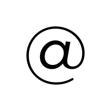 E- posta İmza Vektör Logo Şablonunda