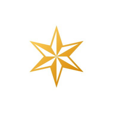 Moda düz dizaynında yıldız simgesi