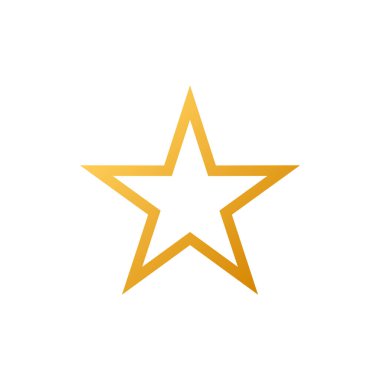 Moda düz dizaynında yıldız simgesi