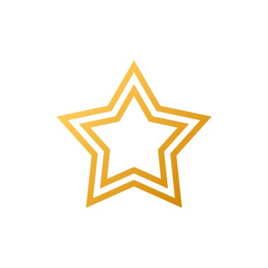 Moda düz dizaynında yıldız simgesi