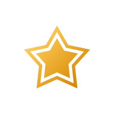 Moda düz dizaynında yıldız simgesi