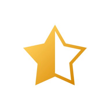 Moda düz dizaynında yıldız simgesi