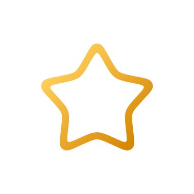 Moda düz dizaynında yıldız simgesi