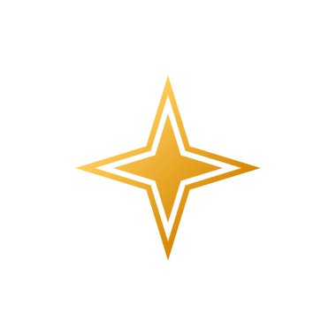 Moda düz dizaynında yıldız simgesi