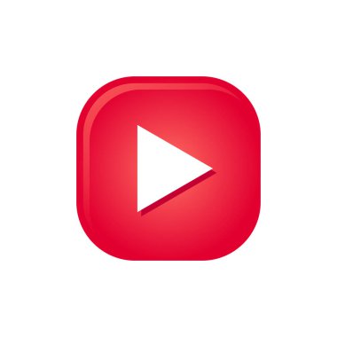 Ortam Oynatıcı Düğmesi Simge Vektör Şablonu