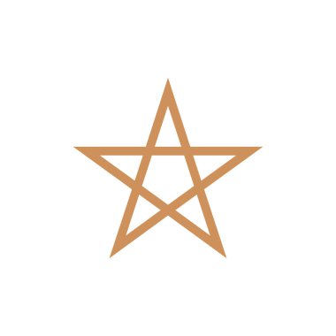 Moda düz dizaynında yıldız simgesi