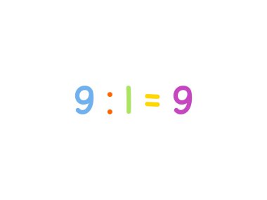 Çocuk vektör şablonu için bölünmüş matematik